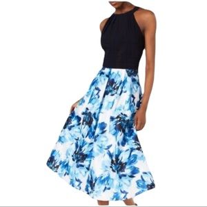 SLNY Halter Fit & Flare Party Dress - Size 8